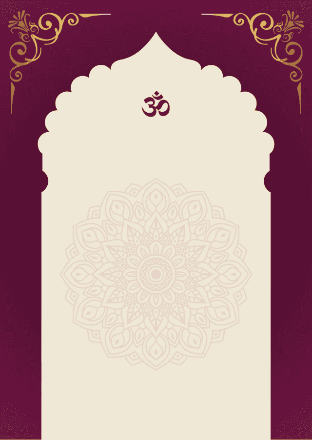 Purple Yellow Festive Wedding Invitation Wedding Page