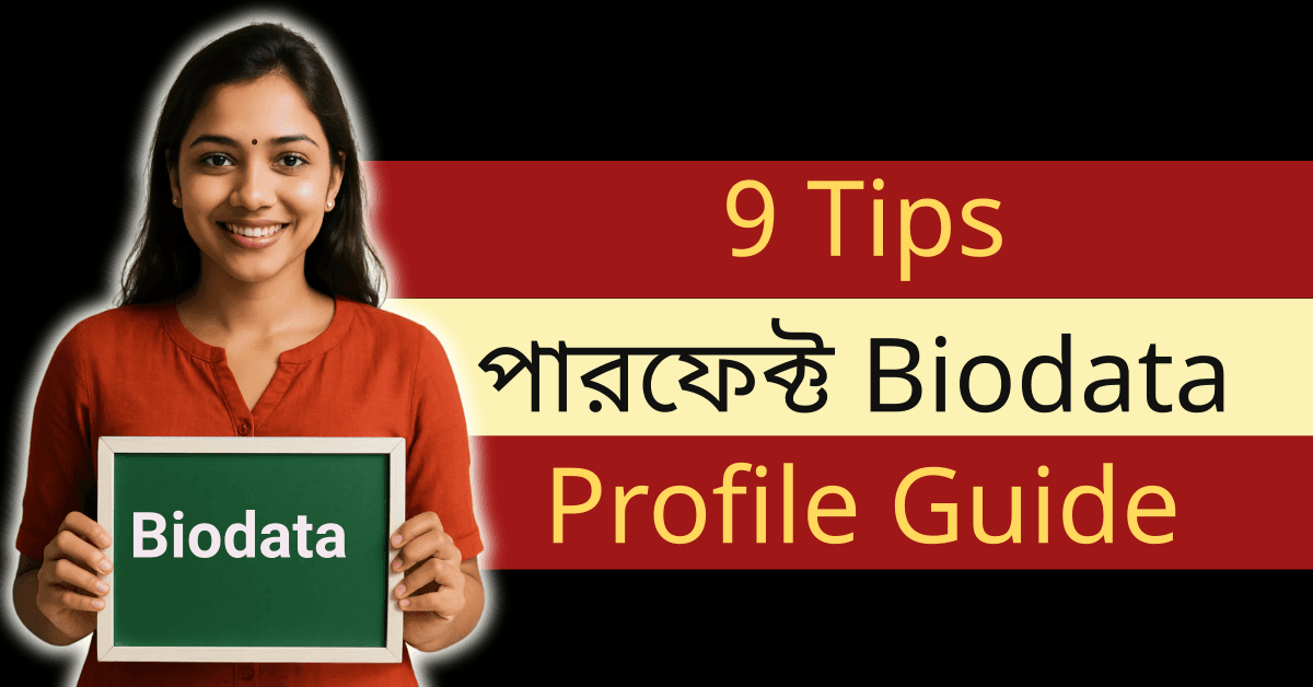 পারফেক্ট Marriage Biodata তৈরি করার জন্য 9 Point Guide