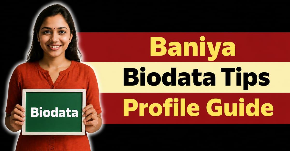 Baniya Marriage Biodata Banane Ki Tips