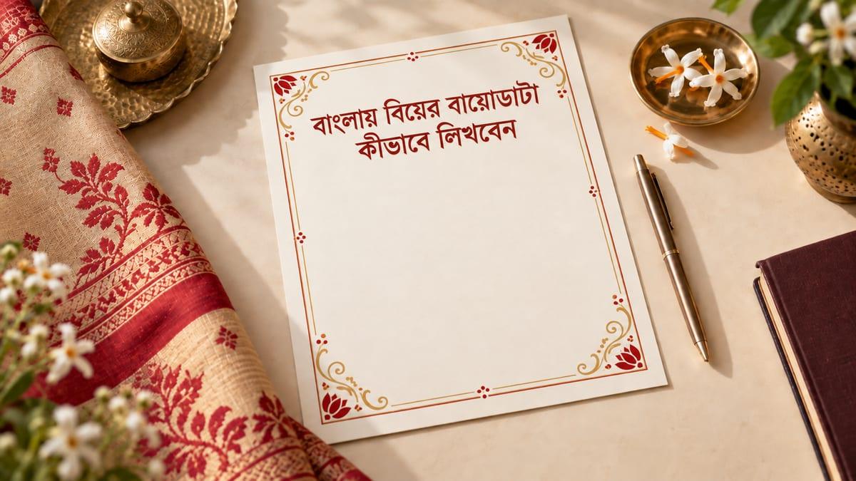 বাংলায় বিয়ের বায়োডাটা কীভাবে লিখবেন