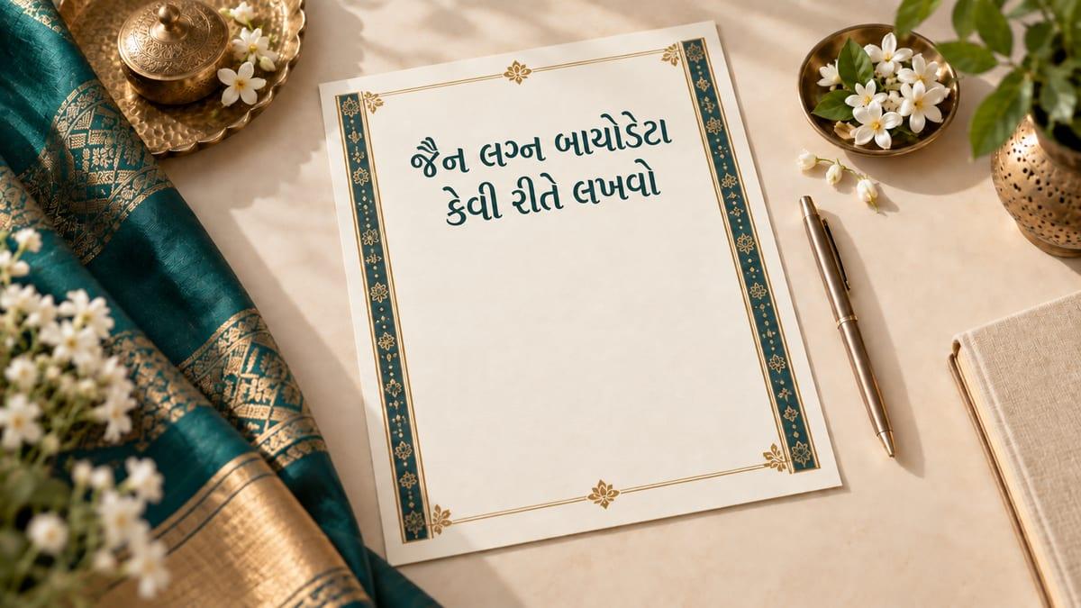 જૈન લગ્ન બાયોડેટા કેવી રીતે લખવો