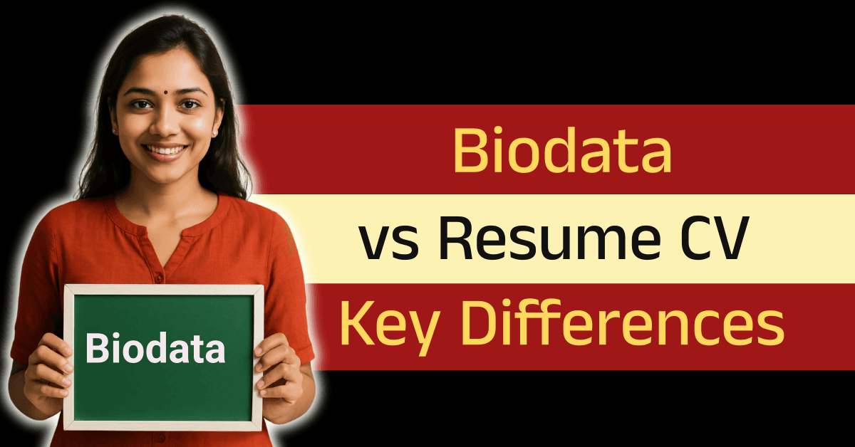 Marriage Biodata vs Resume vs CV - ముఖ్యమైన తేడాలు [2026 గైడ్]