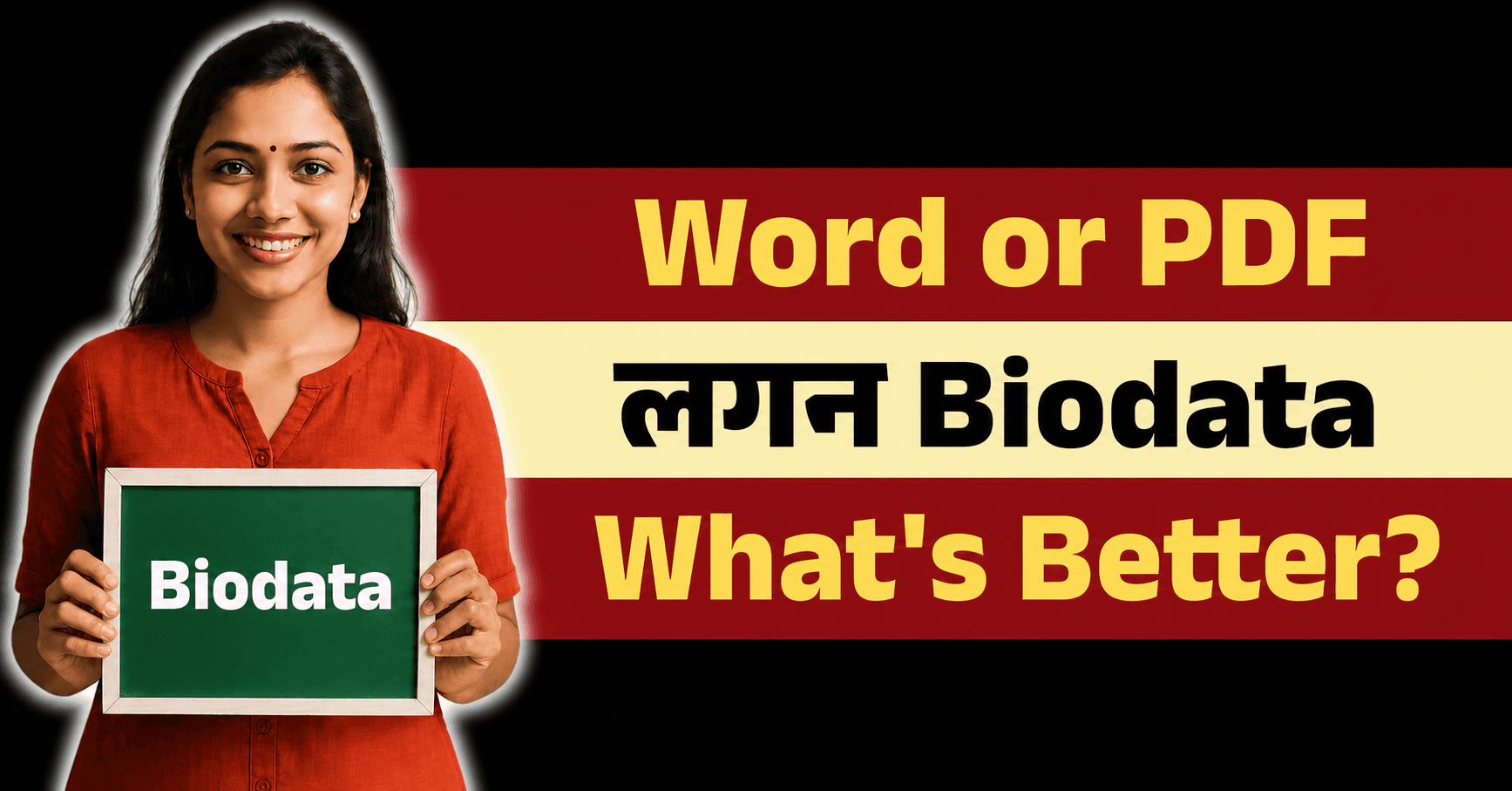 लग्नाचा बायोडाटा: Word Format vs PDF - कोणते चांगले?