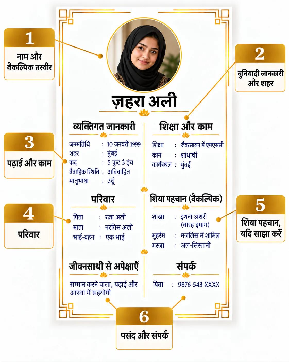 बायोडाटा उदाहरण
