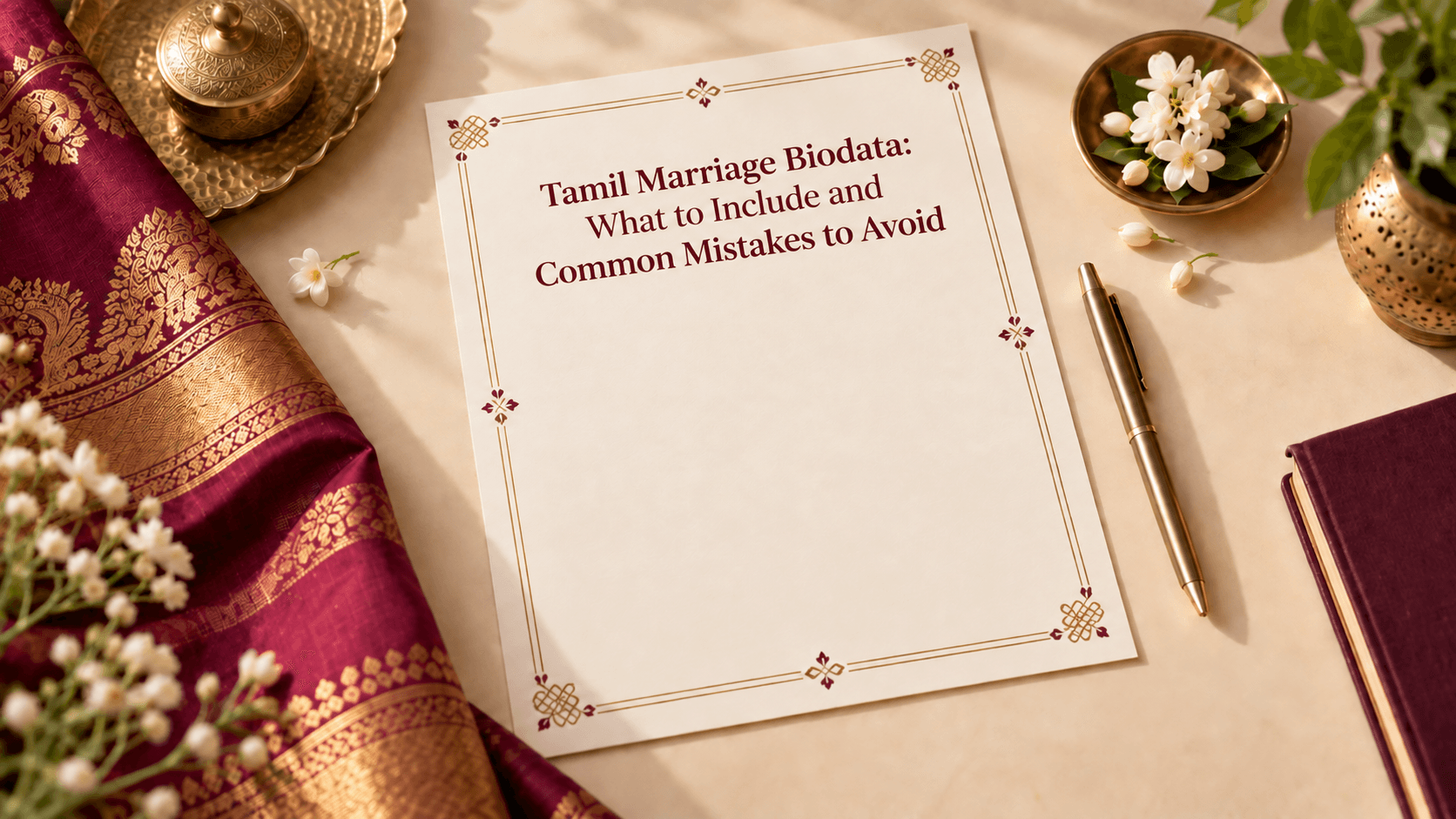 Tamil Marriage Biodata : What to Include and Common Mistakes to Avoid