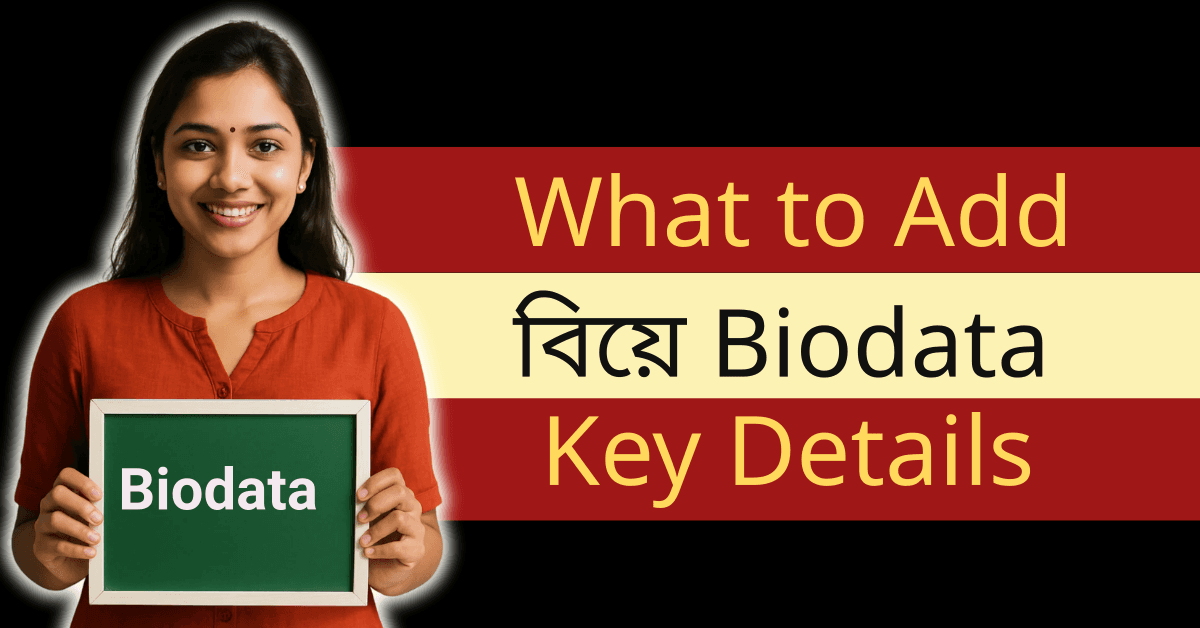 Marriage Biodata-তে কী কী তথ্য দেওয়া উচিত?