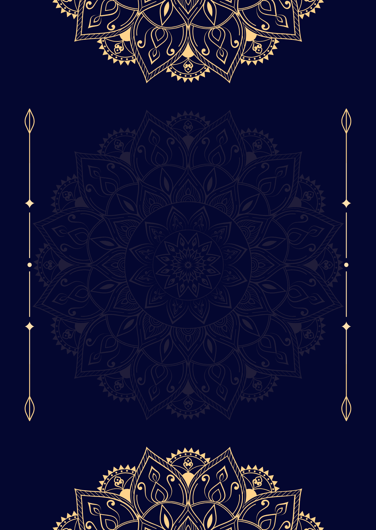 Blue and Gold Wedding Invitation Wedding Page