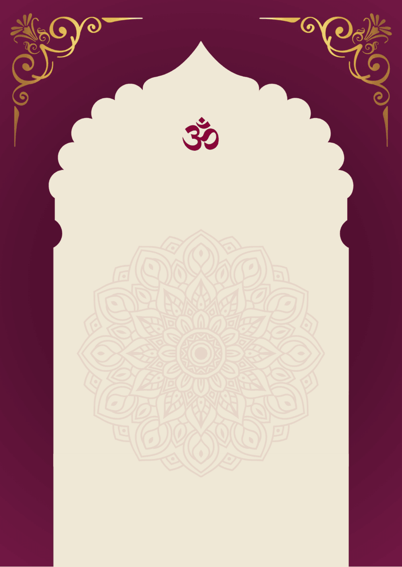 Purple Yellow Festive Wedding Invitation Wedding Page