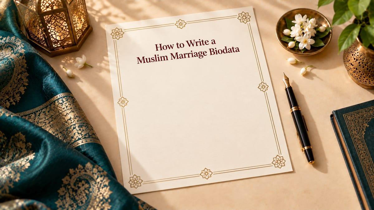 Muslim Marriage Biodata: What to Include and Mistakes to Avoid