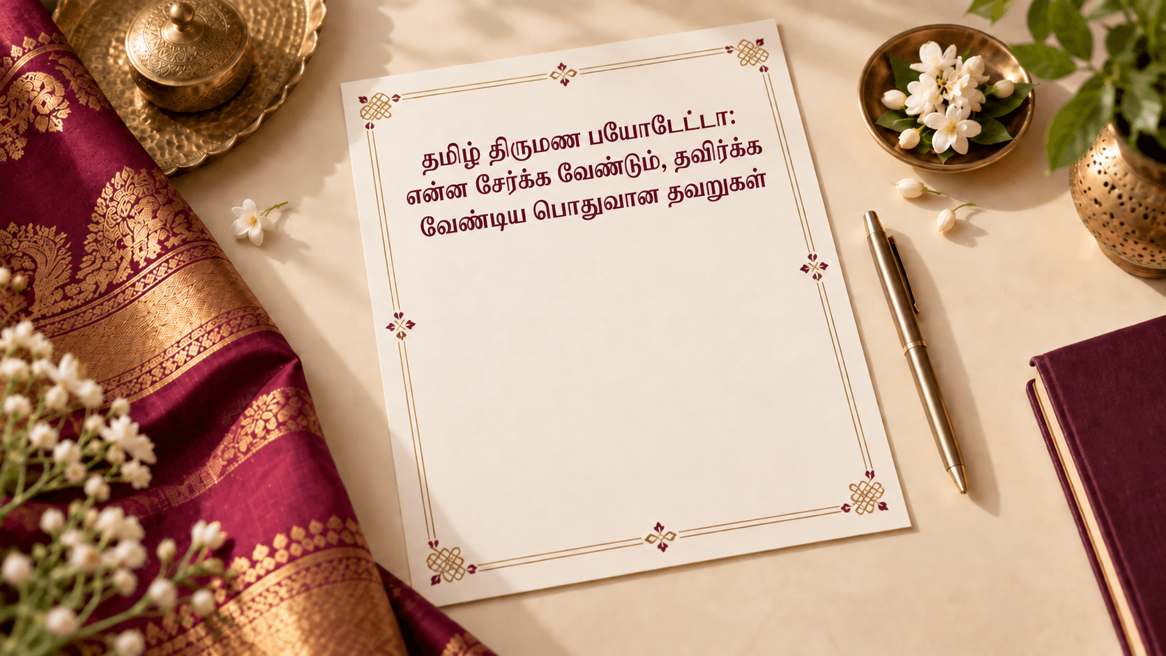 தமிழ் திருமண பயோடேட்டா: என்ன சேர்க்க வேண்டும், தவிர்க்க வேண்டிய பொதுவான தவறுகள்