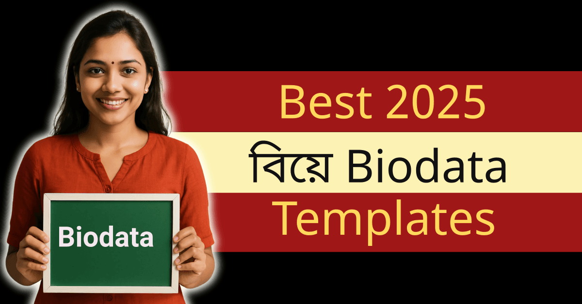 2025 সালের Best Marriage Biodata Templates