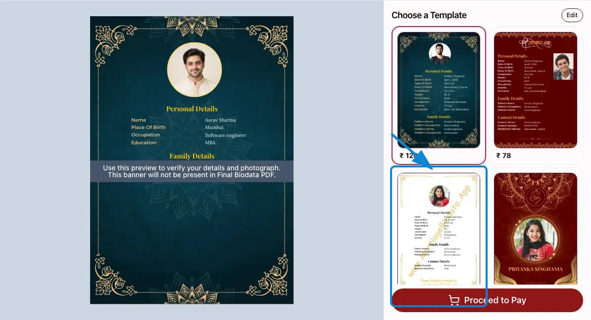 Browse the available templates