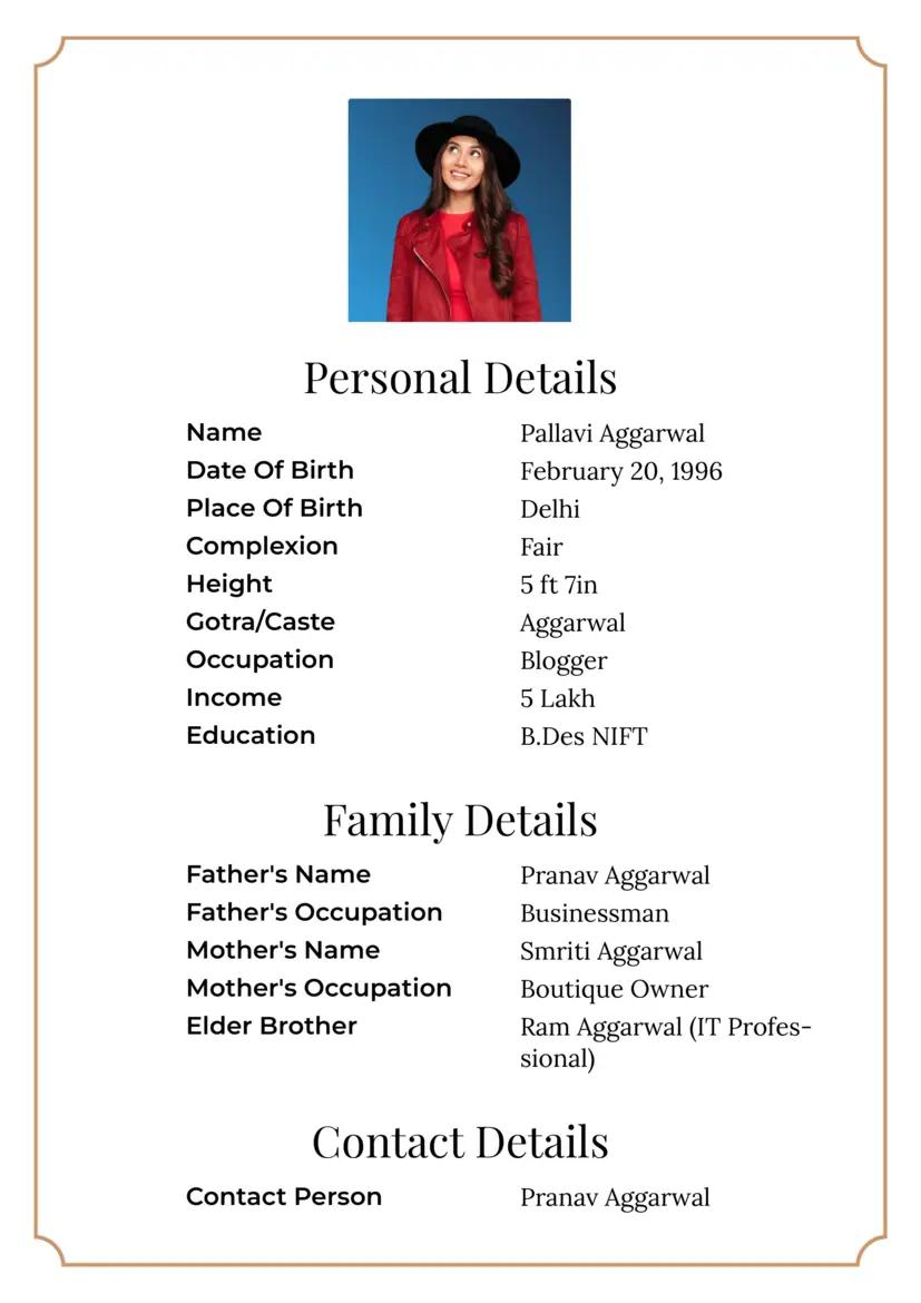 Snow-White-with-Golden-Frame--Marriage-Biodata-App