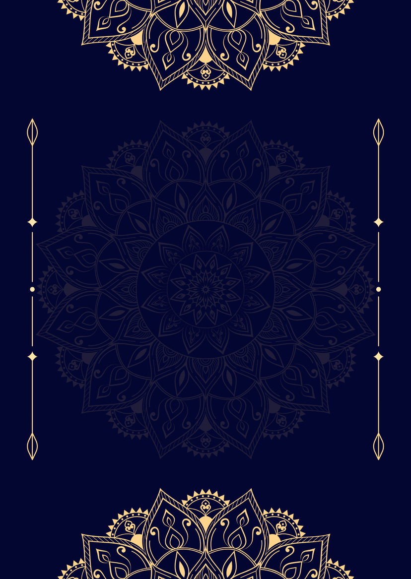 Blue and Gold Wedding Invitation Wedding Page